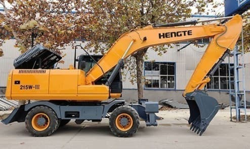 Колесный экскаватор HENGTE HT215W ( в габарите)